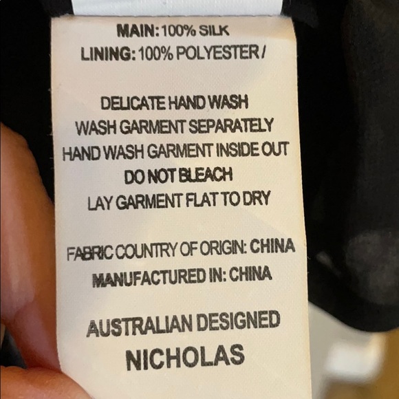 NICHOLAS Floral Chain Neck Wrap Silk Dress - Picture 14 of 15